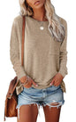Pocket Split Long-sleeved Casual T-shirt - Kia Day Design