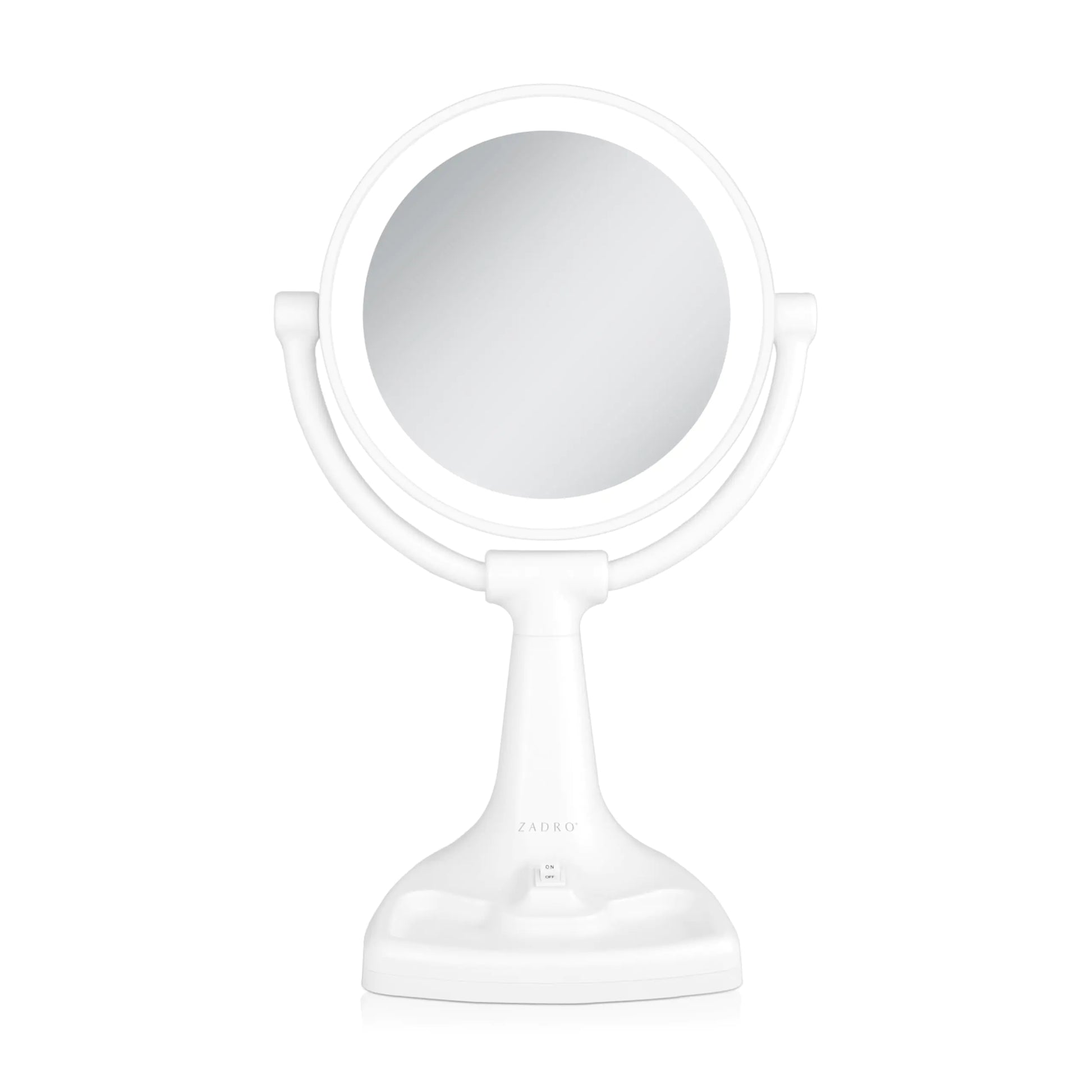 Zadro 11" Fluorescent Lighted Makeup Mirror with 10X/1X Magnification and Tray - n a - Mirror