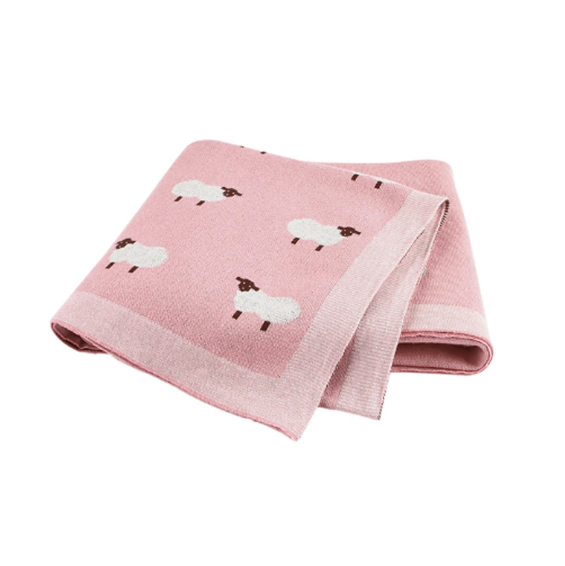 Newborn Baby Blankets Pink Sheep