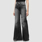 Slim Fit Flared Denim Jeans - Kia Day Design