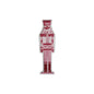Pink & Red Nutcracker and Tree Ceramic Tidbit Plate - Nutcracker Plate - plates