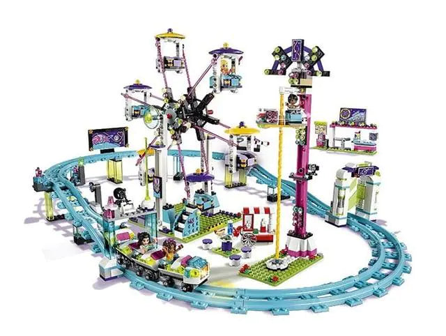 Amusement Park Large Roller Coaster Building Blocks - Kia Day Design