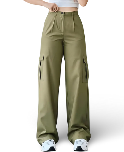 Viral Vintage Cargo Pants Green Small