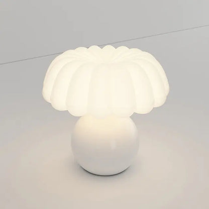 Cream Decorative Mushroom Table Lamp