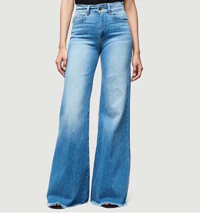 Slim Fit Flared Denim Jeans - Kia Day Design