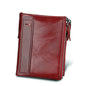 Men's Short Wallet - Anti-Theft Genuine Leather Design