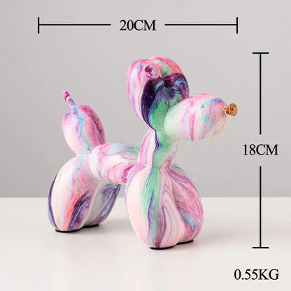 Nordic Resin Balloon Dog Statue Kia Day Design