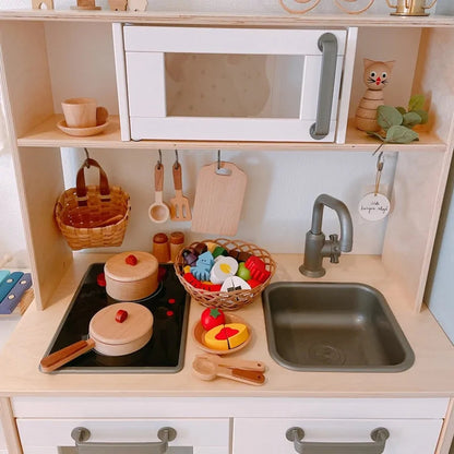 Log Wooden Kitchen Toy Kia Day Design