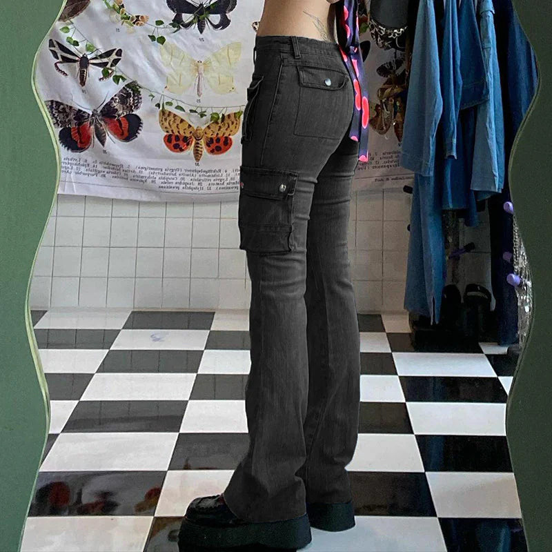 Retro Low Rise Jeans - Kia Day Design
