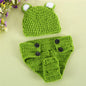 Frog Crochet Baby Hat Green