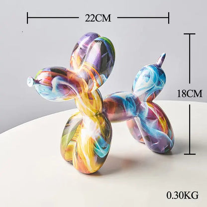 Nordic Resin Balloon Dog Statue Kia Day Design