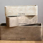 Modern Rectangular Textured Planter - Camel Large -