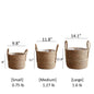 Handwoven Seagrass Basket for Plants - Large -