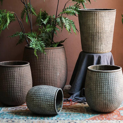 StoneNest Textured Planter - -