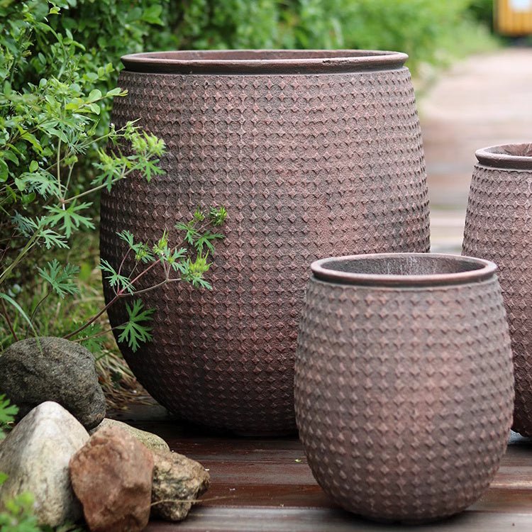 StoneNest Textured Planter - -