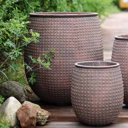 StoneNest Textured Planter - -