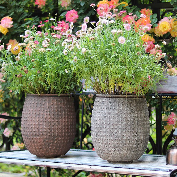 StoneNest Textured Planter - -