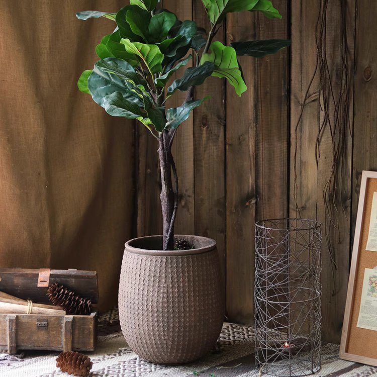 StoneNest Textured Planter - -