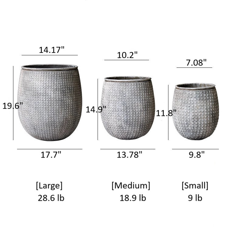 StoneNest Textured Planter - -
