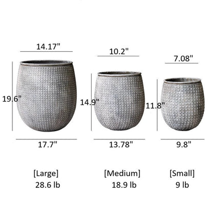 StoneNest Textured Planter - -