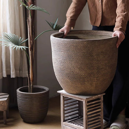 Vintage-Style Outdoor Planter - -