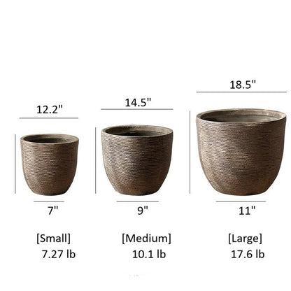 Vintage-Style Outdoor Planter - Large -