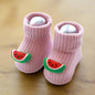 Cute Baby Socks Cartoon Pink + Melon