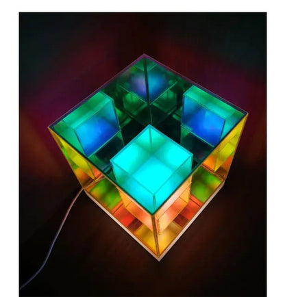 Pyramid Bedroom Night Light Water Cube