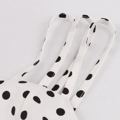 Slim Fit Polka Dot Cami Dress - - dress