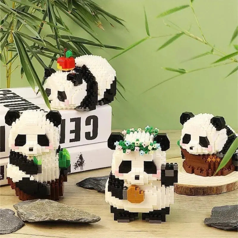 Cute Panda Series Building Block Toys