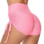 Womens High Waist Athletic Gym Shorts Sexy Breathable And Functional Pink Large