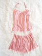 Lace and Satin Lingerie Cami Sleepwear Set