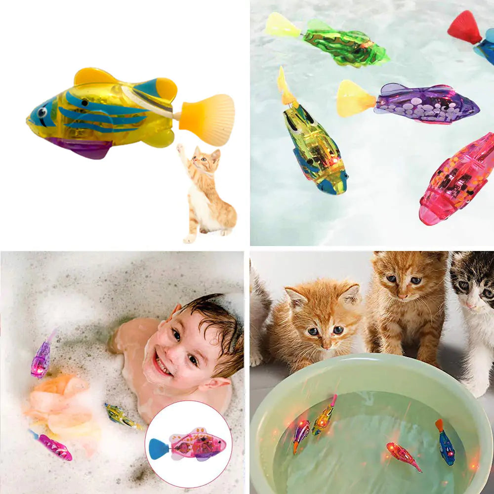 Electronic Fish Swimming Cat Toy - Kia Day Design