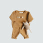 Spring Autumn Baby Clothes Set Orange 6-12M 73