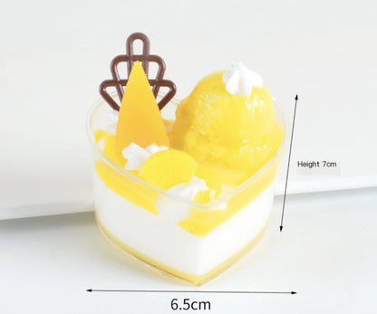 Miniature Faux Cupcake and Dessert Fridge Magnets - - magnets