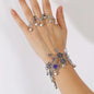 Retro Ethnic Zixia Fairy Bracelet with Integrated Chain - Purple - bracelet