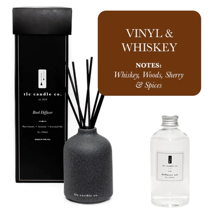 Reed Diffuser - Vinyl & Whiskey Kia Day Design