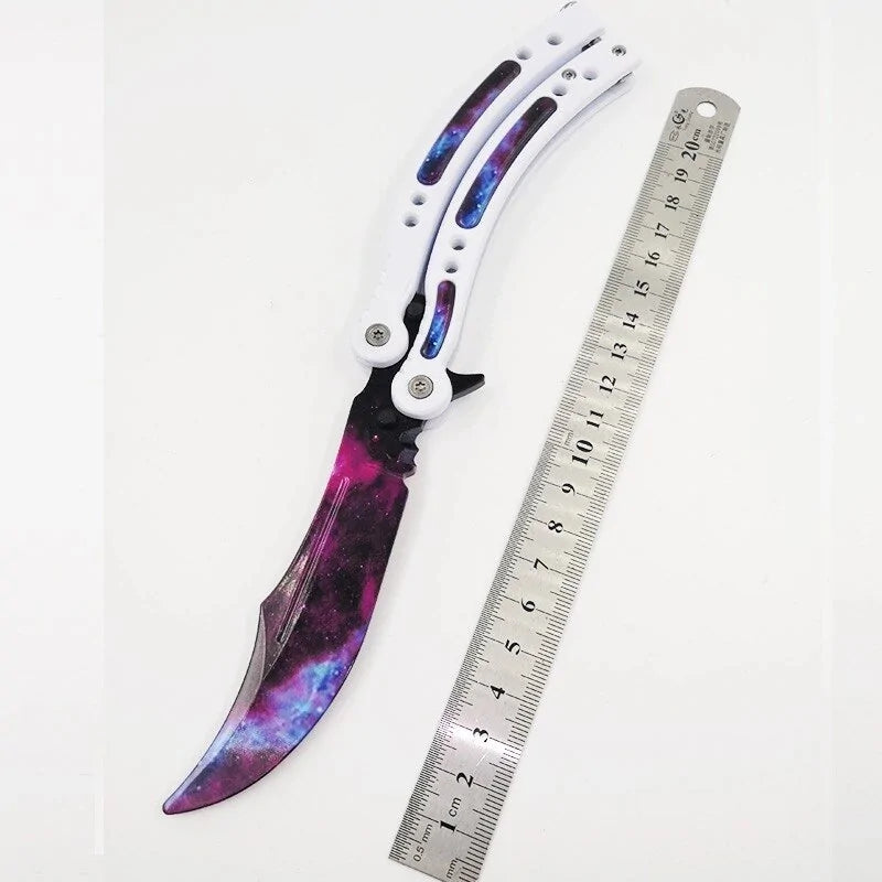 Not Edged Doppler Phase Butterfly Knife