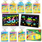 ZMLM Rainbow Scratch Party Favors Kids: Birthday Gifts Toy Bulk Scratch Art Notebook 36 Pack Scratch Paper Birthday Party Favor Girls Boys Art Craft Kit Scratch Pads Classroom Prizes