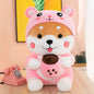 Boba Drinking Shiba Plush Toy Kia Day Design