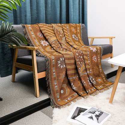 Bohemian Sofa Blanket - Premium Cotton Throw (In Stock) Kia Day Design