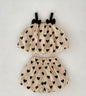 Sleeveless Summer Hearts Outfit for Infants - 100cm - toddler outfit