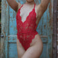 Lace Backless Bodysuit for Women
