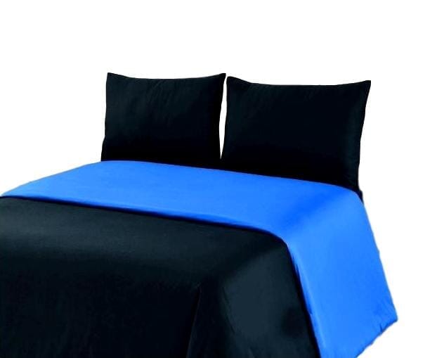 Tache Deep Blue Black Reversible Duvet Cover Set (DC36PC-BB) - - Duvet Cover