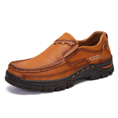 Top Layer Leather Casual Shoes - Kia Day Design