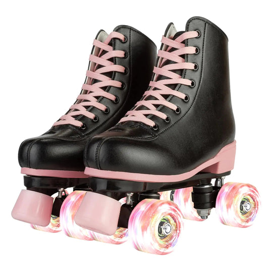 Magnitt Roller Skates Double-Row Four Wheel Skates - Back 24cm 9.44in-Women's 7 Men's 5.5 - skates
