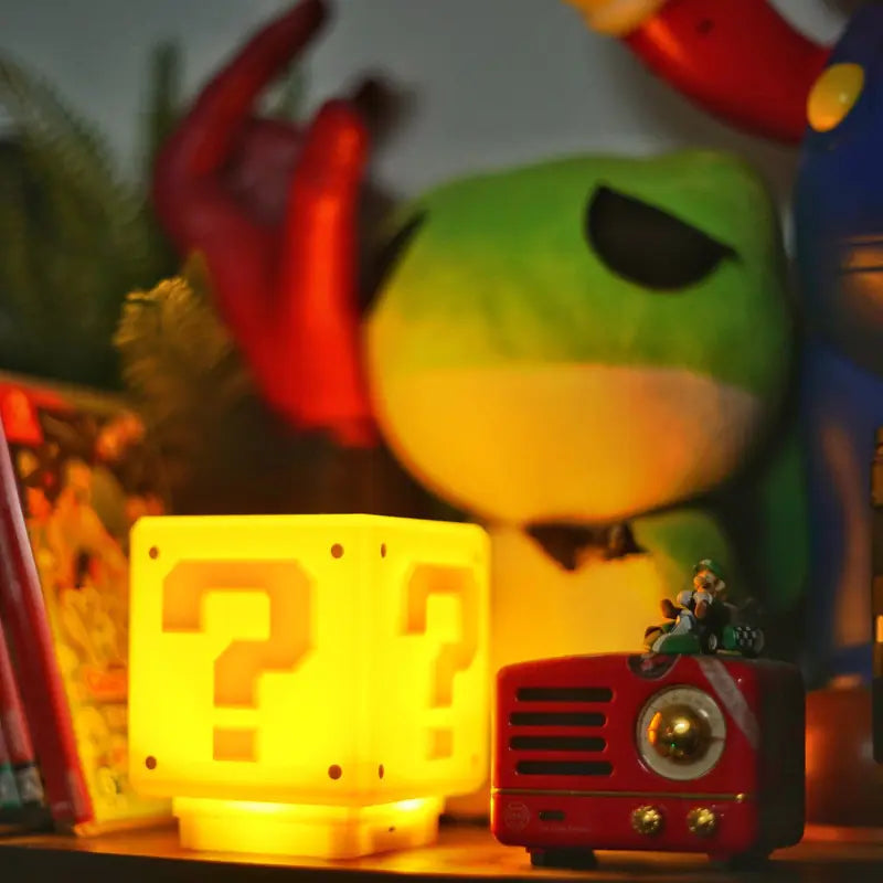 Children's Bedroom Bedside Lamp Led Night Light Usb Super Game Question Mark Anime Desktop Table Lamp Kia Day Design