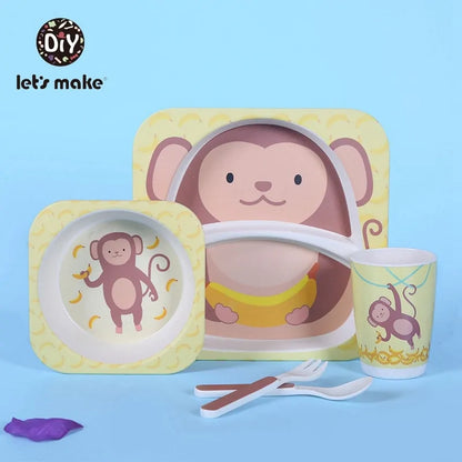 Childrens Eco-Friendly Bamboo Fiber Dishes