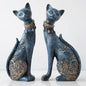 Figurine Decorative Resin Cat Statue Kia Day Design
