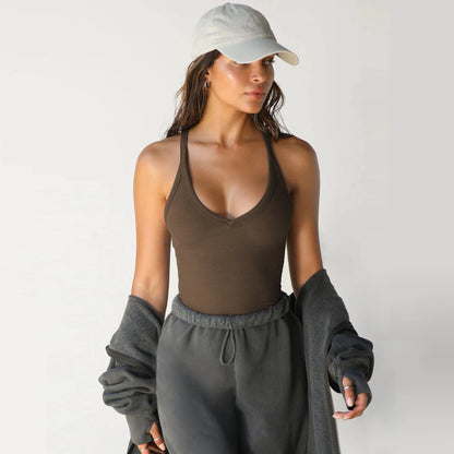 Womens Knitted Slim Top Vest - Kia Day Design